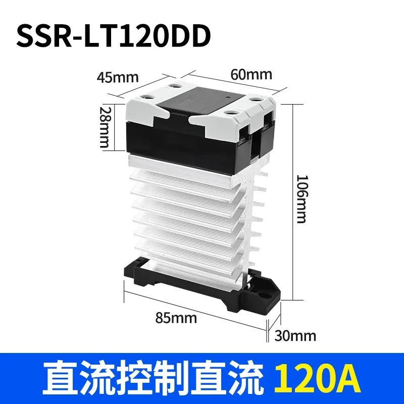 din rail solid state relay, integrated SSR contactor, SSR-120DD