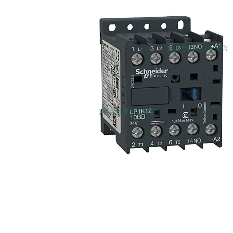 Schneider Contactor LC1K1210BD 12A DC24V Contactor, 1NO LP1K Contactor 
