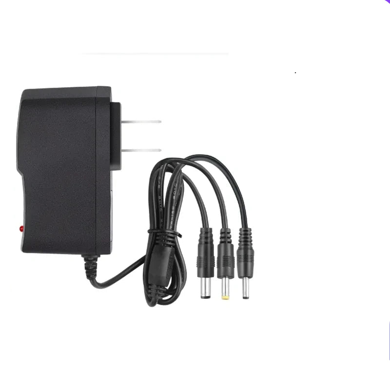 12V1A 3-in-1 connector charger, 5.5mm DC power supply, US plug speaker charger, dance party speaker charger, center positive power adapter