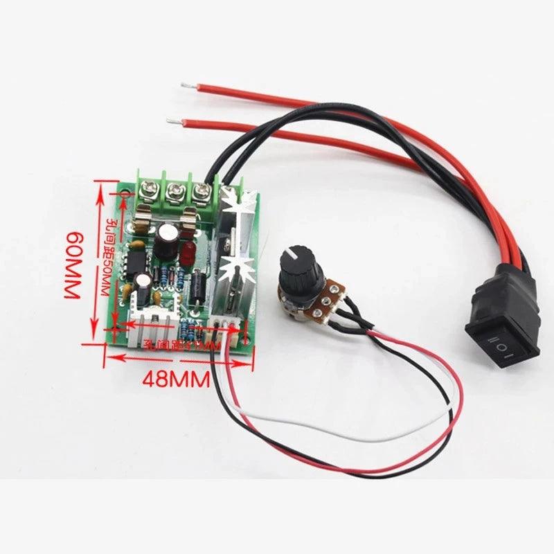 12V 24V DC Motor Controller PWM Speed DC12V-36V 10A 120W Governor Adjustable Speed Reversed CW CCW PLC Control Electric Drive