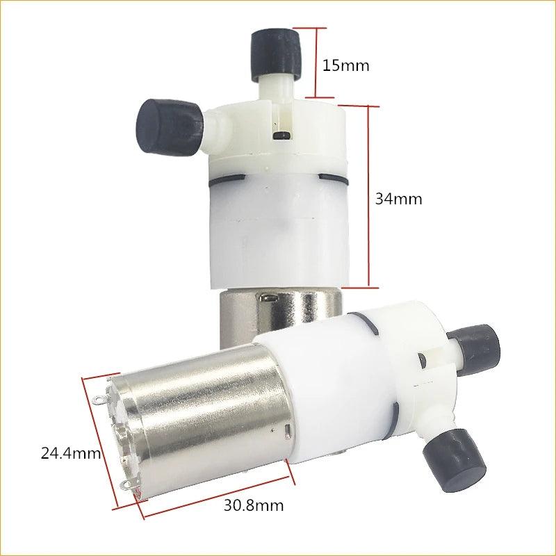 12V Small Water Pump With DC 370 Motor Pomp Low Noise Large Flow For Drinking DIY Auto Watering Equipment