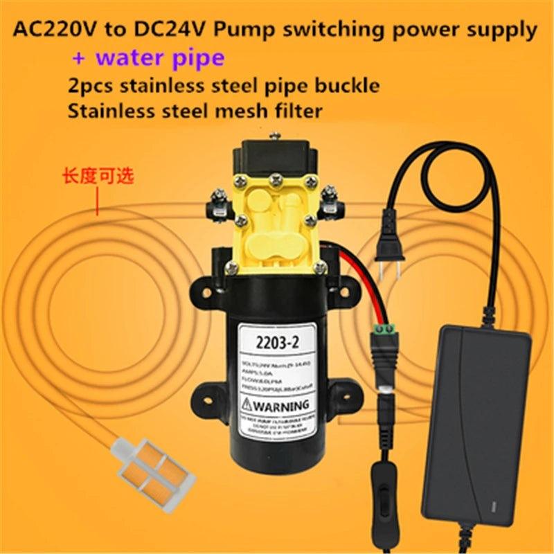 12V Small Water Pump With DC Motor Low Noise Large Flow For Drinking DIY Auto Watering Equipment DC12V 24V Water Pomp