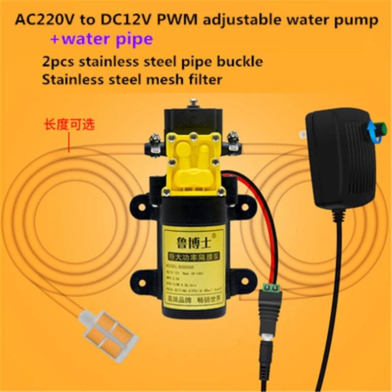 12V Small Water Pump With DC Motor Low Noise Large Flow For Drinking DIY Auto Watering Equipment DC12V 24V Water Pomp