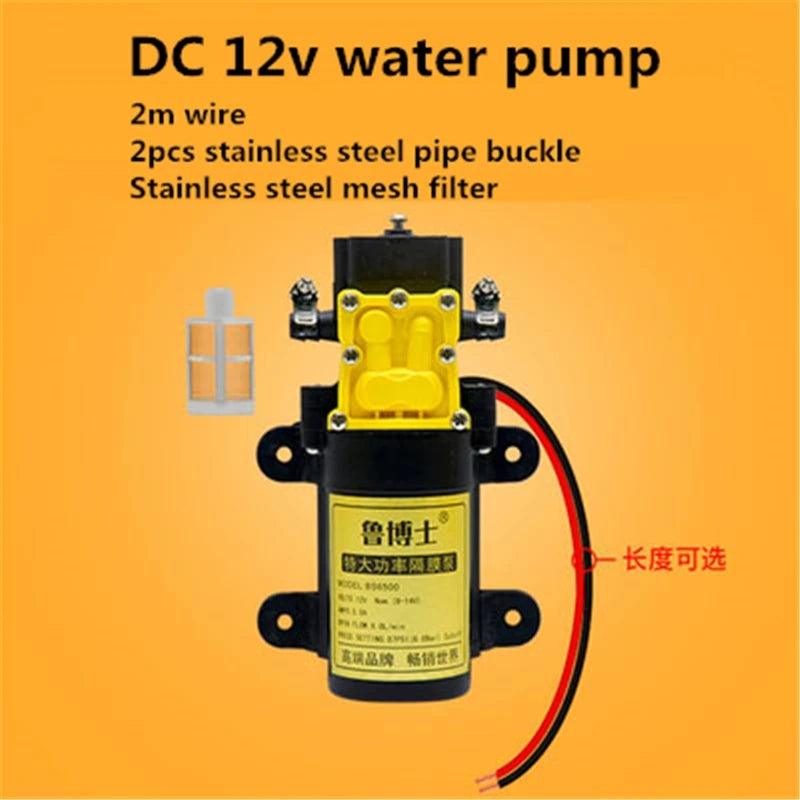 12V Small Water Pump With DC Motor Low Noise Large Flow For Drinking DIY Auto Watering Equipment DC12V 24V Water Pomp