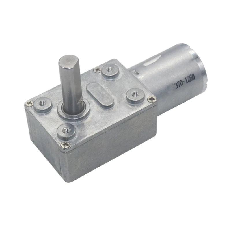 12V Volt DC Worm Gear Reducer Motors 3V6V9V12V24V DC 8MMD7 Shaft Length 25MM Reversed High Torque Reduction Self-Lock JGY370