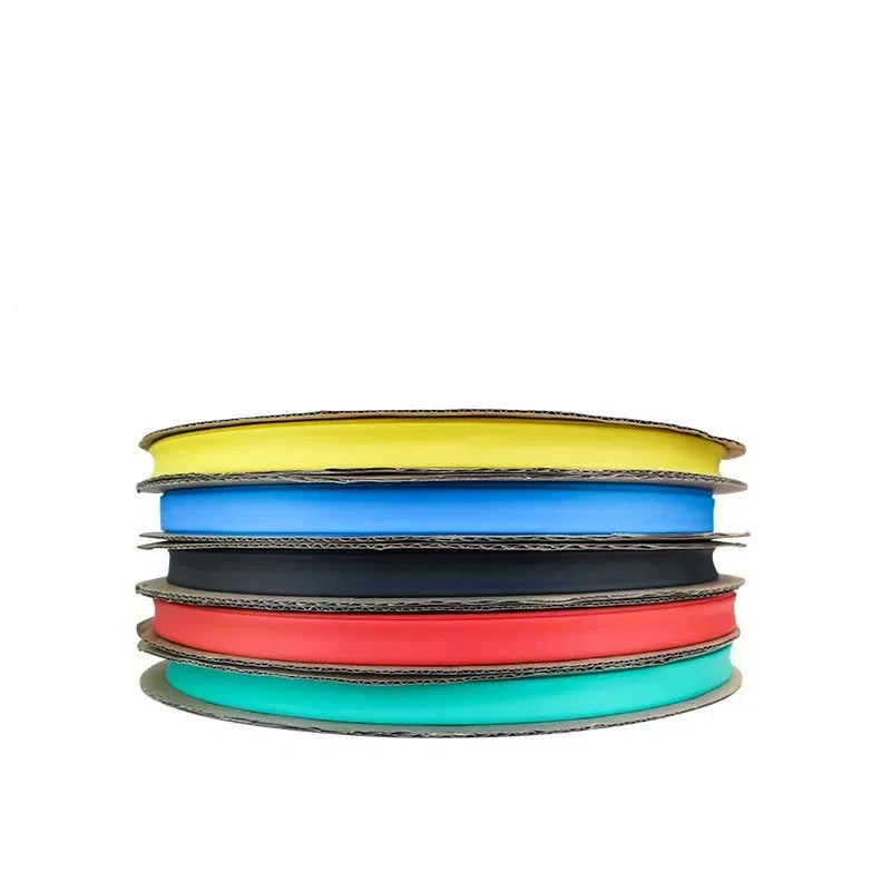 dia 14mm heat shrink tubing,25m/roll heat shrink tube,2:1 heat shrink sleeve,red/yellow/blue/green/black electrical insulation tube,10m/lot cable protective sleeve,2m/lot wire repair tube,after shrink 7mm polyolefin heat shrink tube
