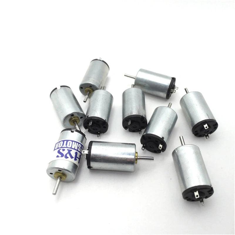 14pcs 1220 DC Micro Motor 1.5V-3V 9500rpm High Speed PWM Reversed DC3V Motors Electric DIY Fan Toy Cars Smart Model Engine