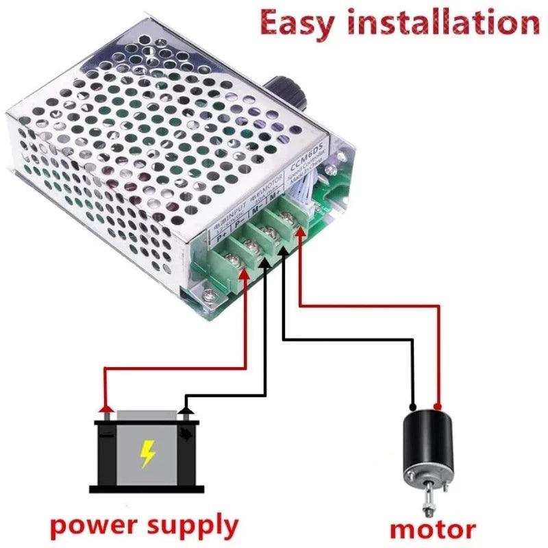 1500W 30A DC 12V-50V Motor Controller PWM Speed Regulator 12V 24V 48V DC Electric Motors Control Speed Adjustable 12 V CCM6DS