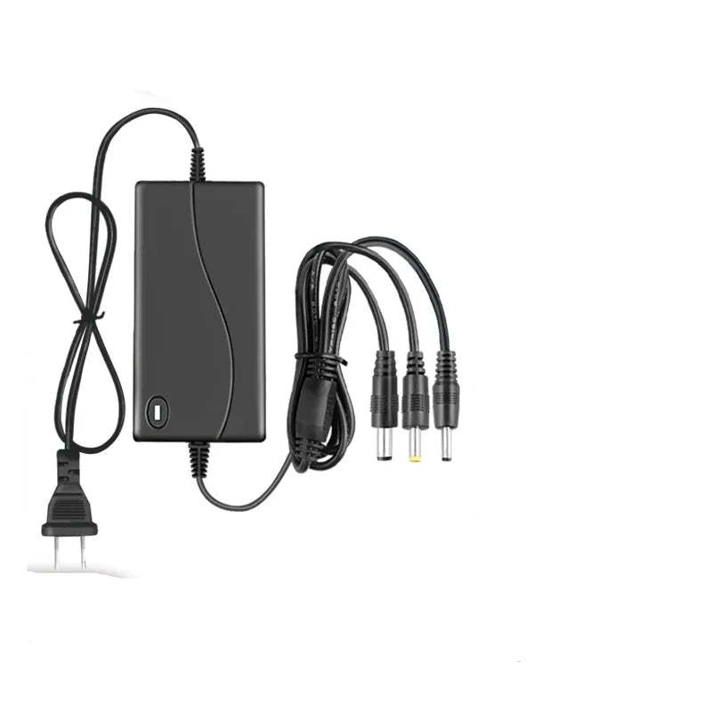 15V5A 3-in-1 connector charger, 5.5mm DC power supply, US plug speaker charger, dance party speaker charger, center positive power adapter