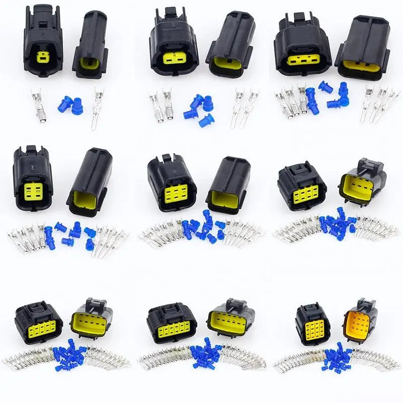 1 sets 1/2/3/4/6/8/10/12/16 Pin Way Waterproof Wire Connector Plug Car Auto Sealed Electrical Set Car Truck connect - electrical center b2c,6 pin wire connector
