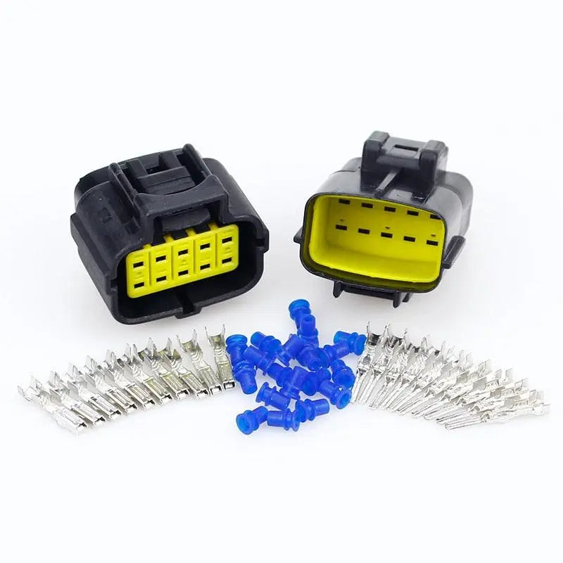 1 sets 1/2/3/4/6/8/10/12/16 Pin Way Waterproof Wire Connector Plug Car Auto Sealed Electrical Set Car Truck connect - electrical center b2c,6 pin wire connector
