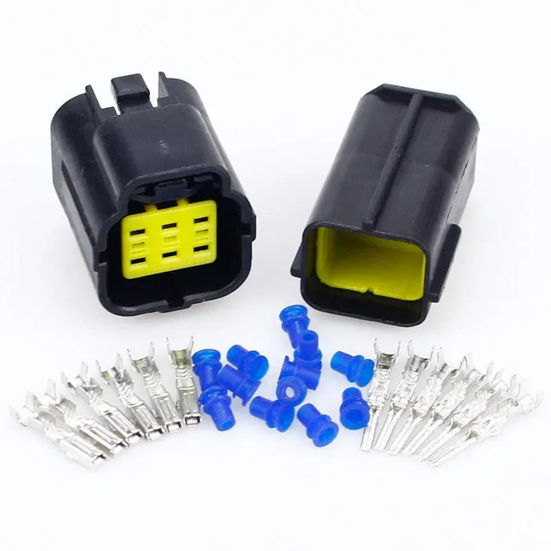 1 sets 1/2/3/4/6/8/10/12/16 Pin Way Waterproof Wire Connector Plug Car Auto Sealed Electrical Set Car Truck connect - electrical center b2c,6 pin wire connector
