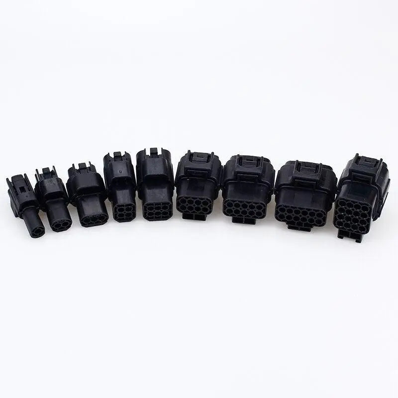 1 sets 1/2/3/4/6/8/10/12/16 Pin Way Waterproof Wire Connector Plug Car Auto Sealed Electrical Set Car Truck connect - electrical center b2c,6 pin wire connector
