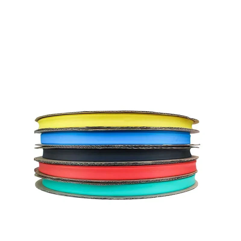 dia 16mm heat shrink tubing,25m/roll heat shrink tube,2:1 heat shrink sleeve,red/yellow/blue/green/black electrical insulation tube,10m/lot cable protective sleeve,2m/lot wire repair tube,after shrink 8mm polyolefin heat shrink tube