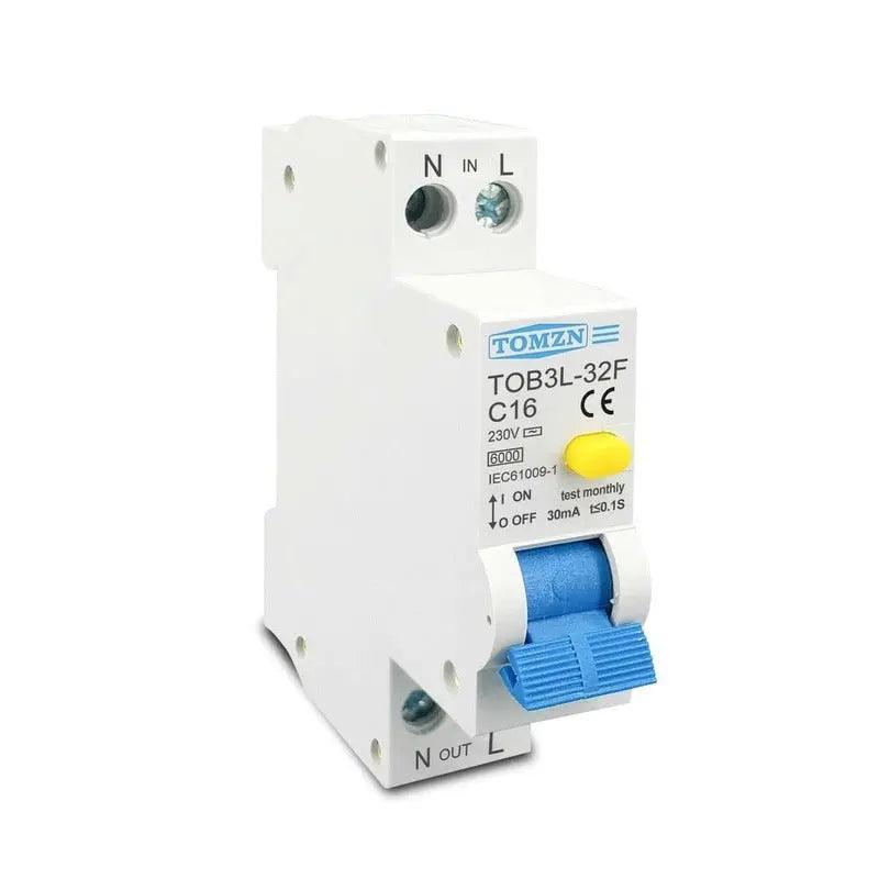 18mm One Modular 1P+N RCBO Breaker 30mA /  6A-32A - electrical center b2c