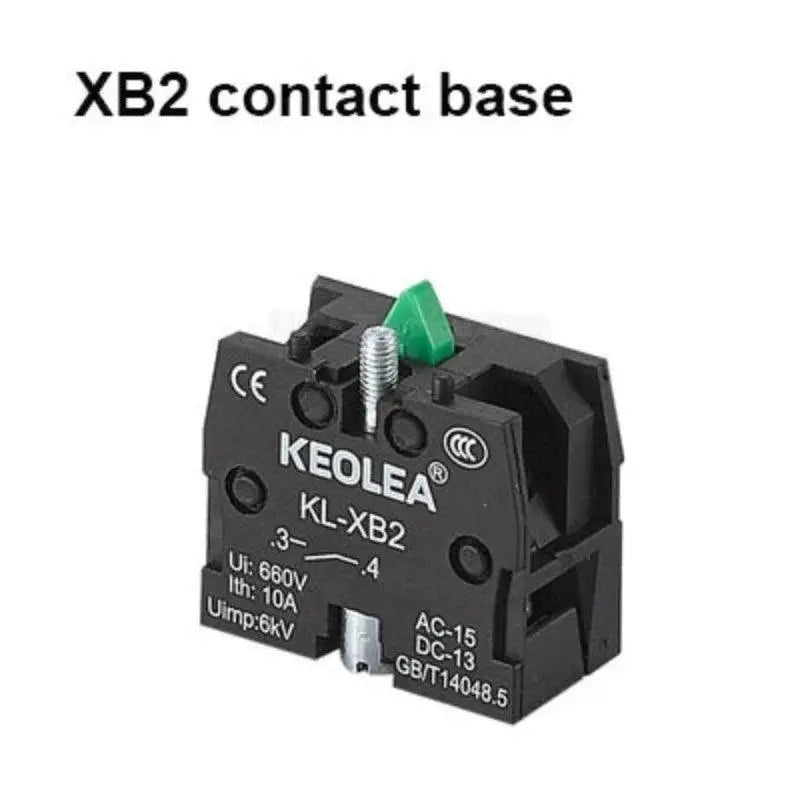 1Pcs XB2 button switch power supply start stop self reset point move round flat head symbol switch 22mm 1NO/1NC YJ139-XB2-11BN - electrical center b2c