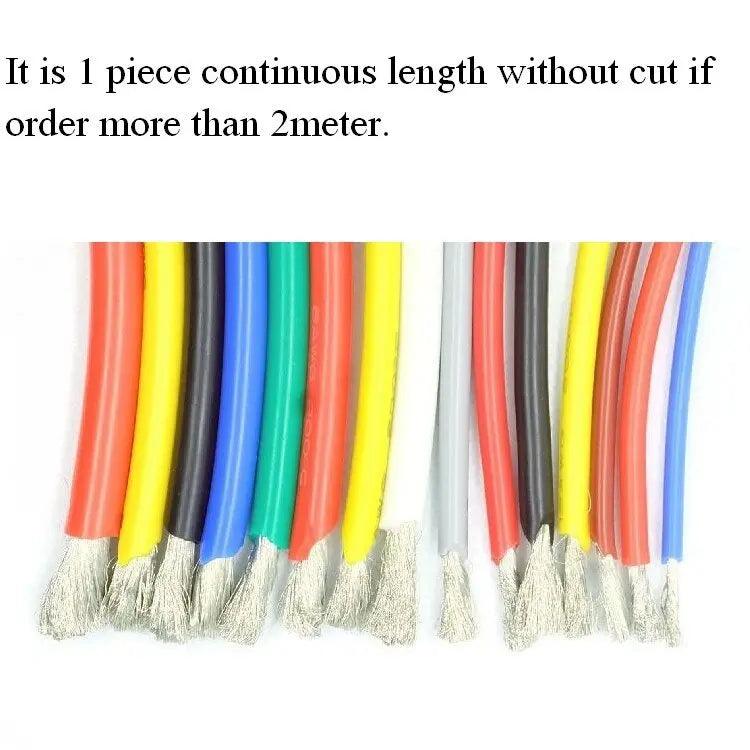 1M Wire Cable Super Soft Silicone Insulated| 30-18 AWG/Multicolor Optional - electrical center b2c