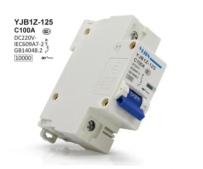 1P 100A DC220V DC Circuit Breaker for PV Solar System