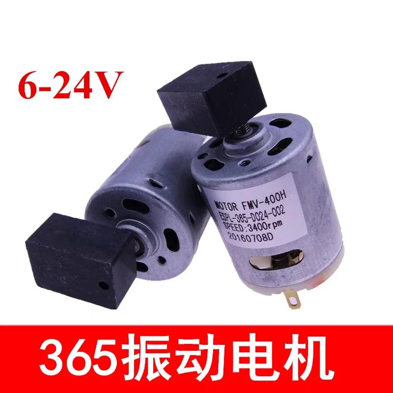 1pcs 365 Vibration Motor Electric DC 6V 12V 24V 1700rpm 3400rpm High Speed Electric Strong Motors Mute Massager Frog Feeder