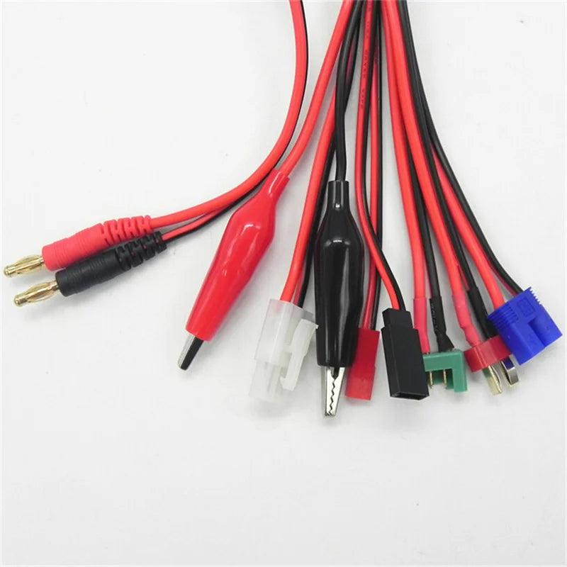 1pcs 8 In 1 Multifunction Charging Cable EC3 T JST Tamiya JR Futuba Plug Charger Connectors Power Cords & Extension Cords