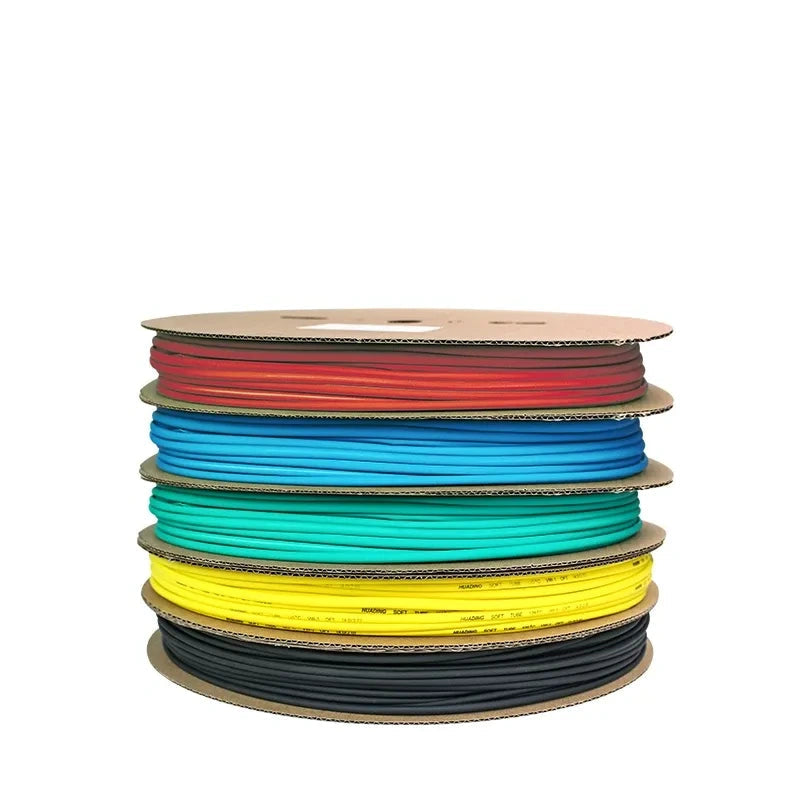 dia 2.5mm heat shrink tubing,25m/roll heat shrink tube,2:1 heat shrink sleeve,red/yellow/blue/green/black electrical insulation tube,10m/lot cable protective sleeve,2m/lot wire repair tube,after shrink 1.25mm polyolefin heat shrink tube