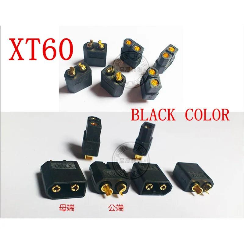 200 Pairs High Quality Black XT60 XT-60 XT 60 Plug Male Female Gold Plated Banana Plug