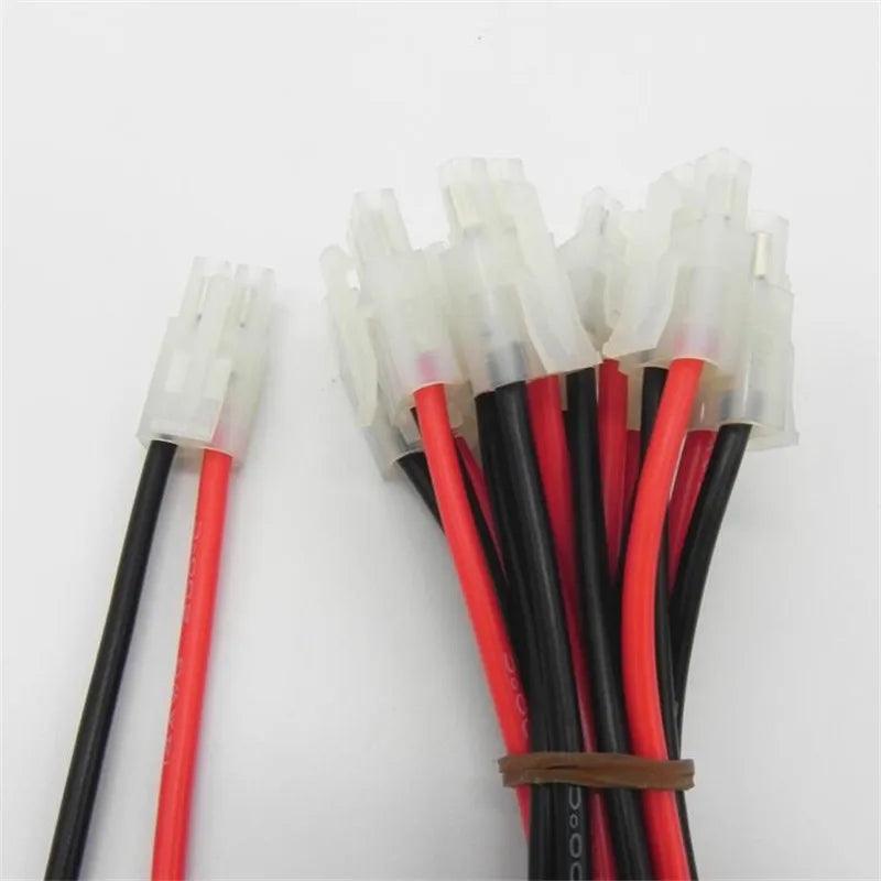 200pcs/Lot Tamiya  Plug  To 4.0 Banana Plug with High Temperature Silicone Wire 14AWG Cable 15cm Lenght Power Extension Cords