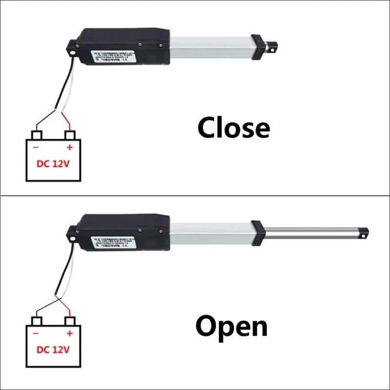 20N Linear Actuador 12V DC Stroke 50mm 100mm 150mm Electric Lineal Actuator and Remote Control Switch Pause