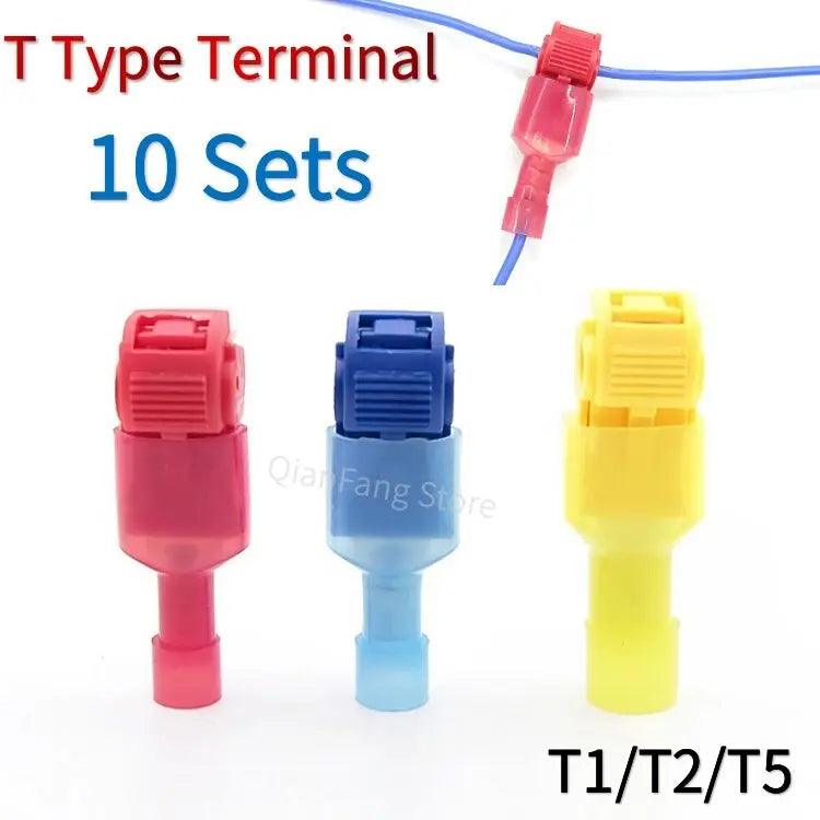 20pcs Quick Wire Terminal T Shape Scotch Lock Waterproof - electrical center b2c