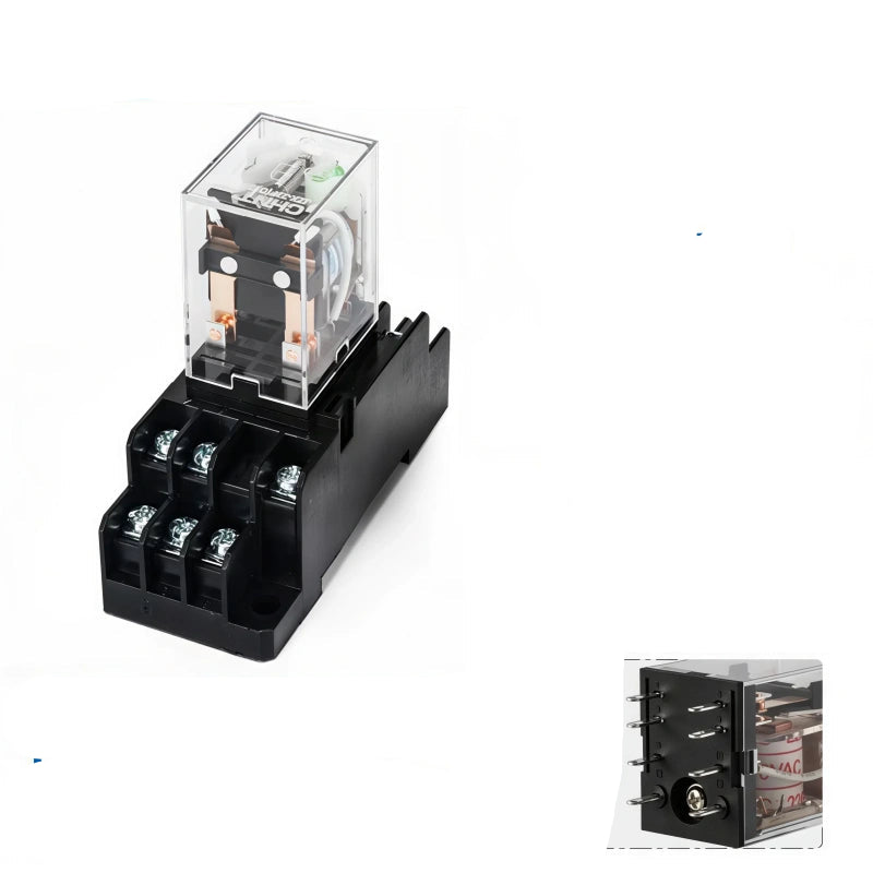 CHNT JZX-22F(D)/2Z Relay ,8PIN 2NO2NC Intermediate Relay with base