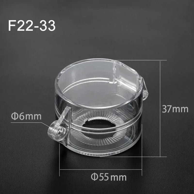 22mm 25mm 30mm mounting hole emergency stop button cover mushroom head protection cover dust ring plastic fittings diameter 55mm - electrical center b2c