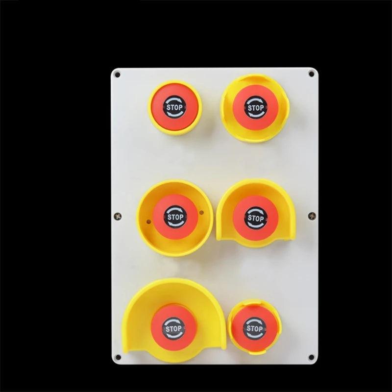 22mm yellow emergency stop button protection cover button switch emergency mushroom head protection seat protection cover ring