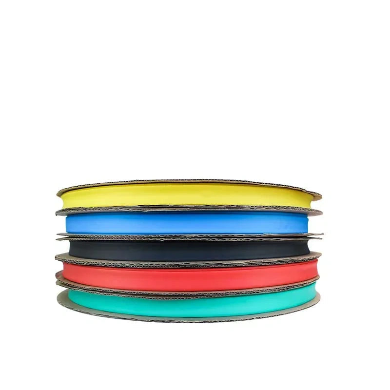 dia 22mm heat shrink tubing,25m/roll heat shrink tube,2:1 heat shrink sleeve,red/yellow/blue/green/black electrical insulation tube,10m/lot cable protective sleeve,2m/lot wire repair tube,after shrink 11mm polyolefin heat shrink tube