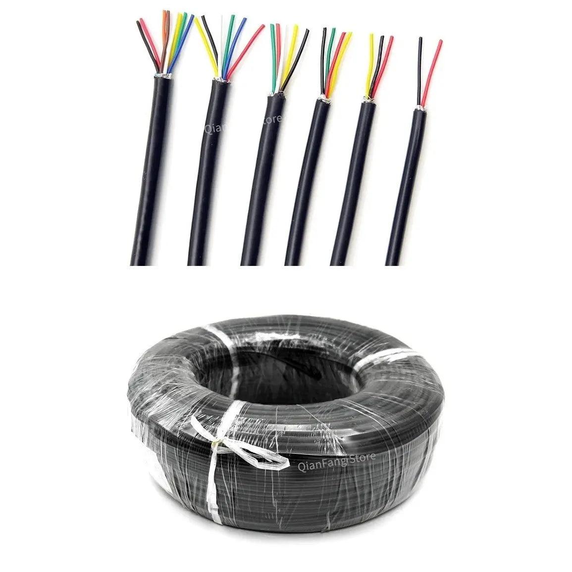 2/5/10M UL2464 Shielded Wire Channel Audio Line | 26, 24, 22AWG/2-8Cores Optional - electrical center b2c