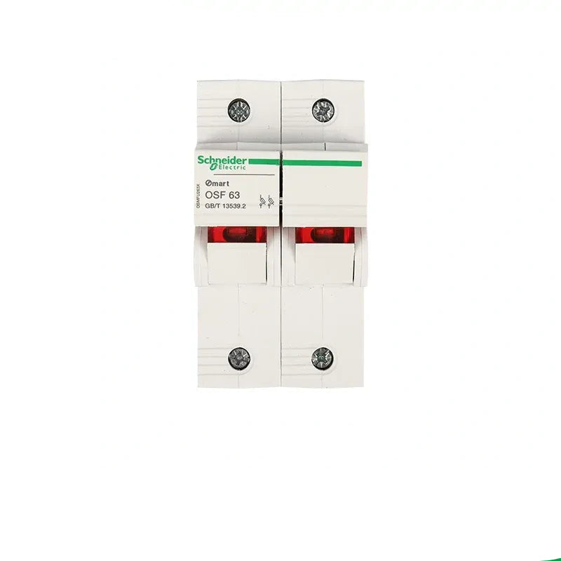 Schneider OSMFU263X Fuse Holder ,DIN Rail Fuse Holder, 2P 63A Fuse Holder with indicator