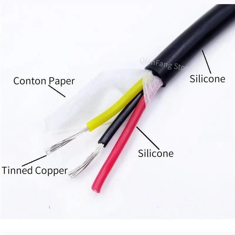 2M/5M Sheath Wire Super Soft Flexible Silicone Rubber/ 2-8 Cores optional - electrical center b2c