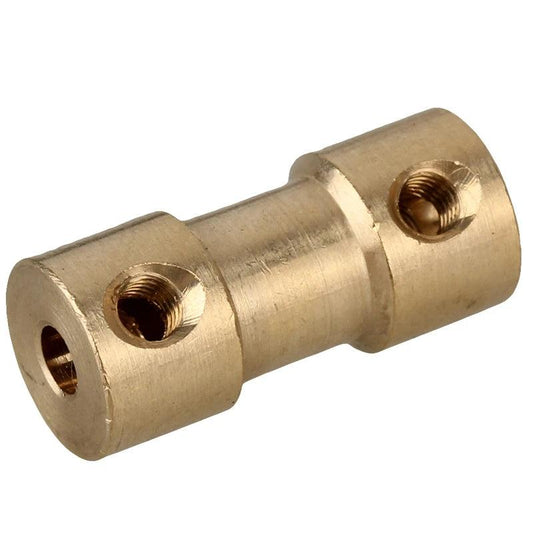 2mm/2.3mm/3mm/3.17mm/4mm/5mm/6mm Brass Rigid Motor Shaft Coupling Mini Coupler Motors Transmission Connector with Screws Wrench