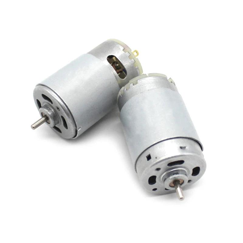 2pcs 555 High Speed DC Mini Motor Electric 12 V 24V 4000rpm 8000rpm PWM Motors DC12V High Torque Shaft Dia 3.175mm DIY Engine