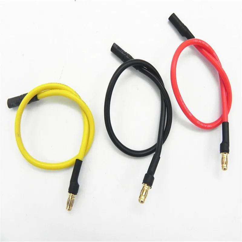 3.5mm Banana Bullet Female To 3.5mm Banana Bullet Male Charger Cable Connecotor Adapter 16AWG 150MM