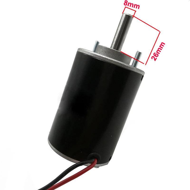 3420 12V Permanent Magnet DC Motor 24V Micro High-speed Speed Regulation Motor 3500-7000RPM PWM 30W Forward And Reverse DIY - electrical center b2c