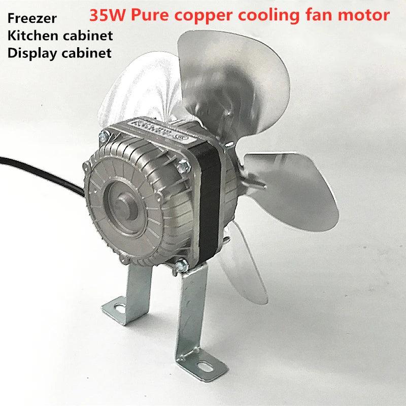 35W Refrigerator Motor Fan Shaded Pole Asynchronous Freezer Fridge Cooling Fan Motor AC 220v For Refrigerator Parts