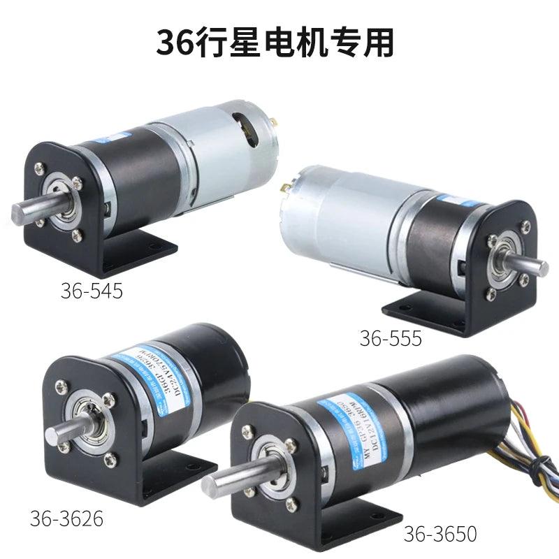 36-555 Planetary Gear Motor Encoder DC 12V 24V Speed 11-1540rpm Coding Signal Feedback High Torque 100KG Metal Gearbox Moter