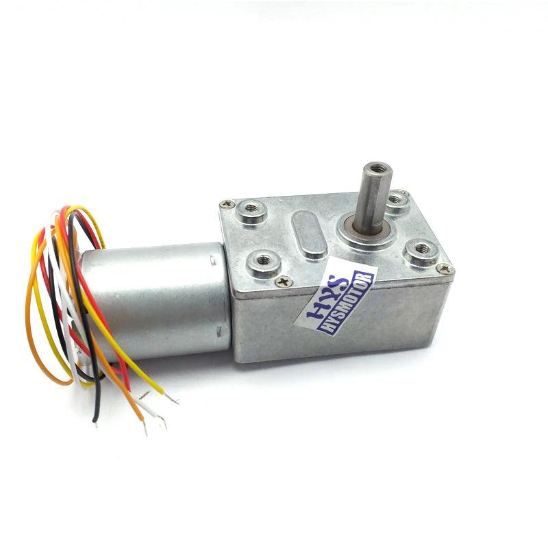 370 Brushless Motor Gear 12V 24V DC Electric Motor BLDC Metal Gearbox  Worm Reduce Mni Motor JGY370