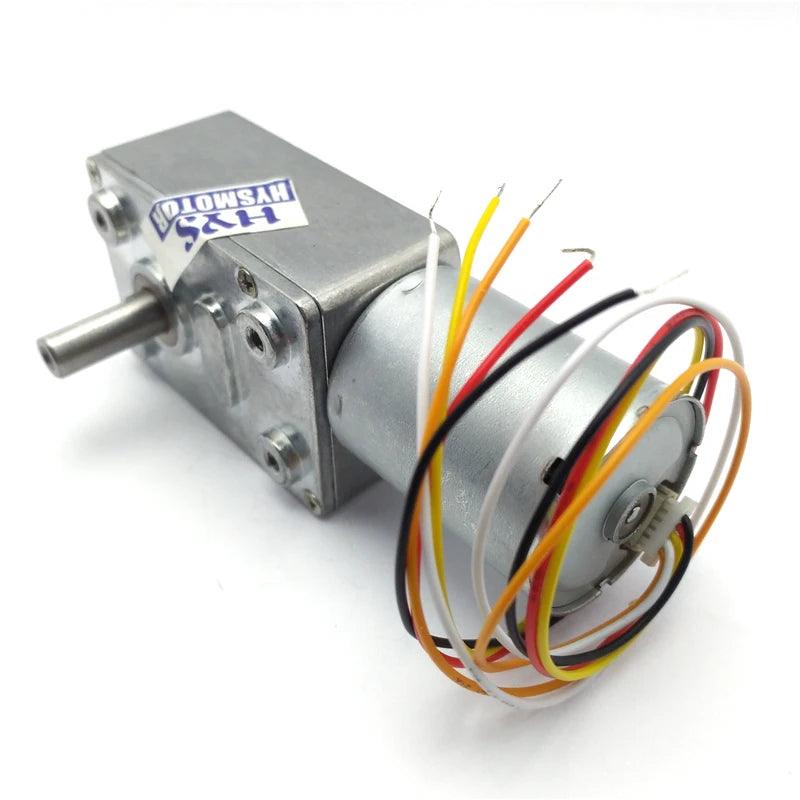 370 Brushless Motor Gear 12V 24V DC Electric Motor BLDC Metal Gearbox  Worm Reduce Mni Motor JGY370