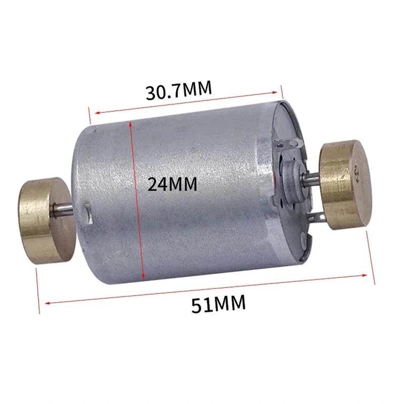 370 Super Strong Double Copper Vibrat Motor Micro DC Vibrator 6V 12V 24V Speed 6000rpm Massager Equipment Motor Electric Engine - electrical center b2c