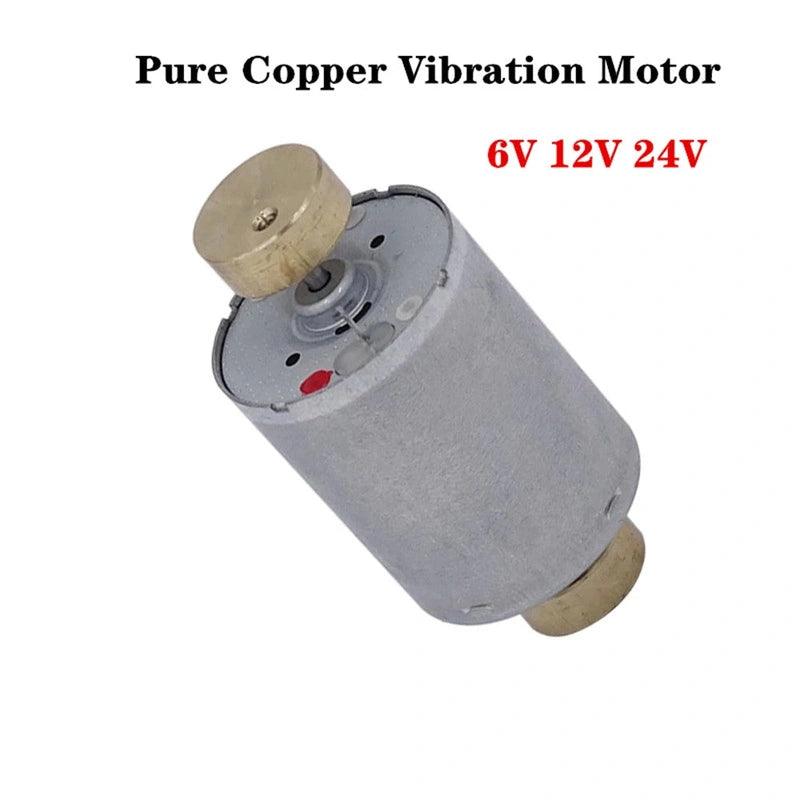 370 Super Strong Double Copper Vibrat Motor Micro DC Vibrator 6V 12V 24V Speed 6000rpm Massager Equipment Motor Electric Engine - electrical center b2c