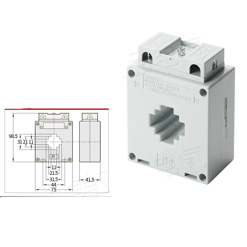chint bh-0.66 current transformer,0.2 class high precision ct,current transducer 400/5A 0.2Class 1 Primary Turn Bore ??30 for ???260kW Motor,
