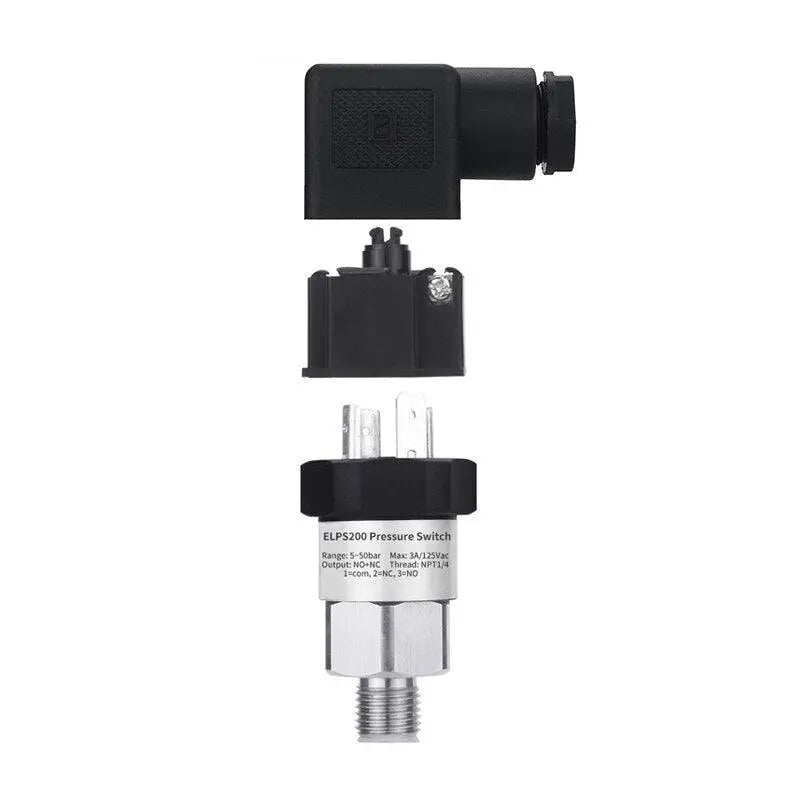 0.3-400Bar Hydraulic General Adjustable Pressure Switch Mechanical Gas Oil Water Piston NPT1/4&#39;&#39; Pressure Control Switch - electrical center b2c