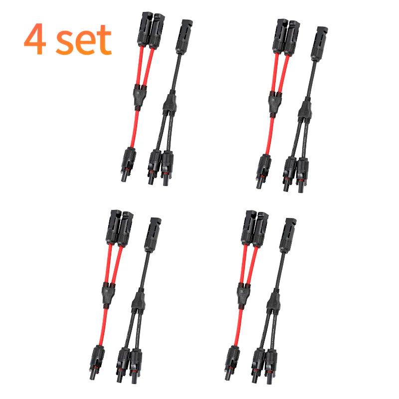 5 set Parallel Connector Practical Solar Branch Adapter Solars Panel Cables Distributor In-line Socket Photovoltaic Connectors