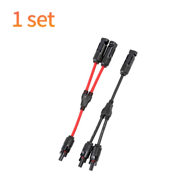 5 set Parallel Connector Practical Solar Branch Adapter Solars Panel Cables Distributor In-line Socket Photovoltaic Connectors